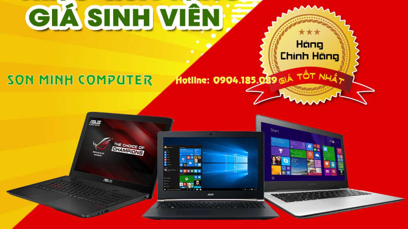 Laptop giá sinh viên sốc chào năm học 2023
